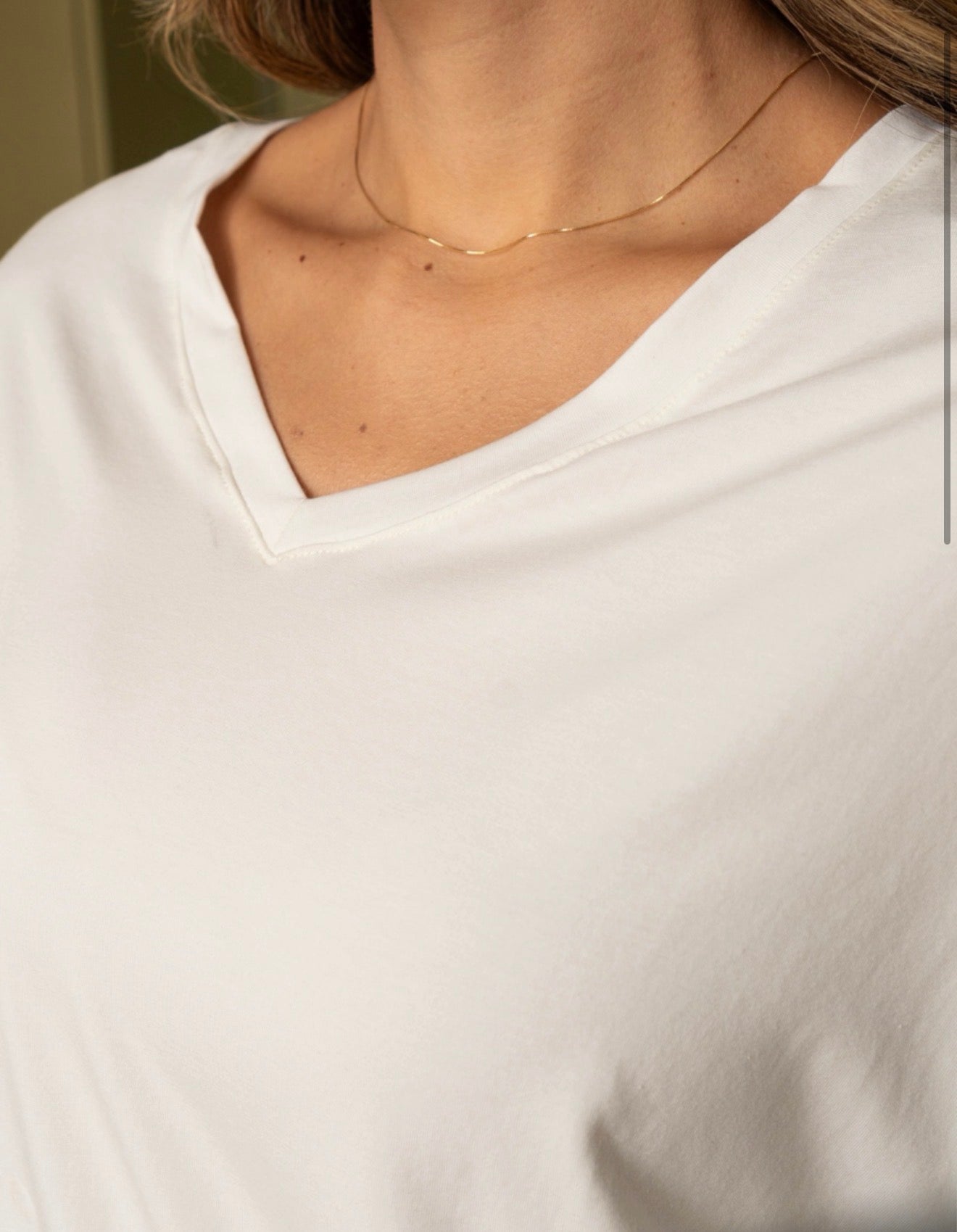 BLUSA BASIC PLANE MARFIL