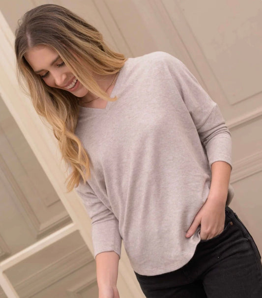BLUSA BASIC GRIS