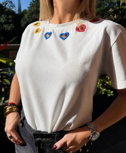 CAMISETA COLOMBIA CORAZONES