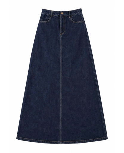 FALDA DENIM AZUL OSCURO