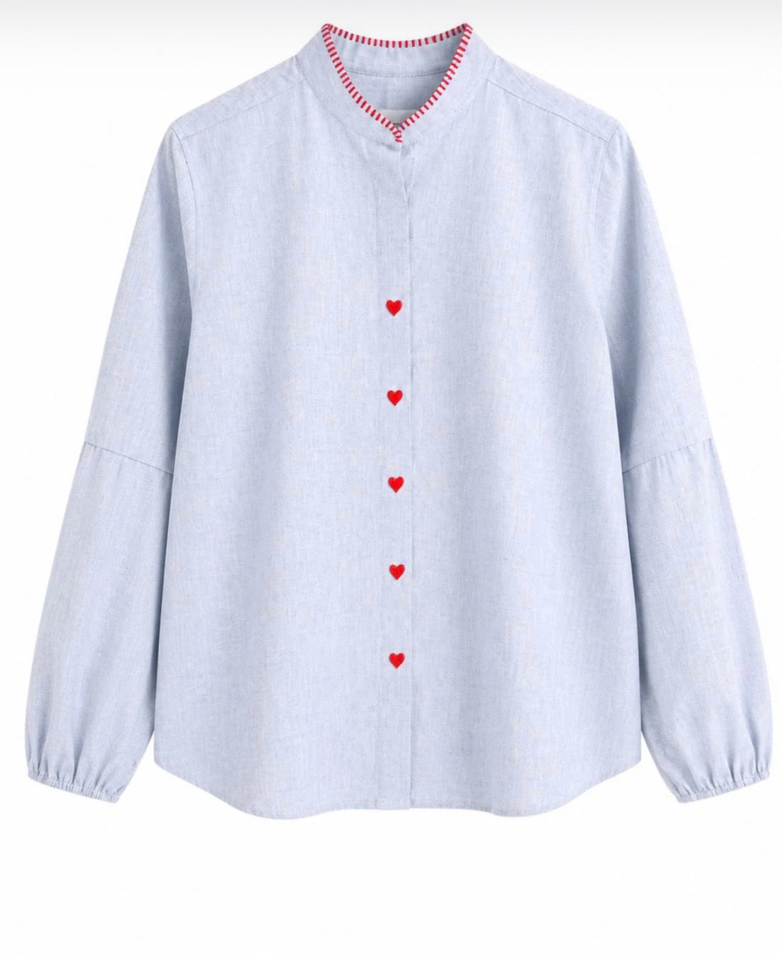CAMISA CHAMBRAY AZUL HEARTS