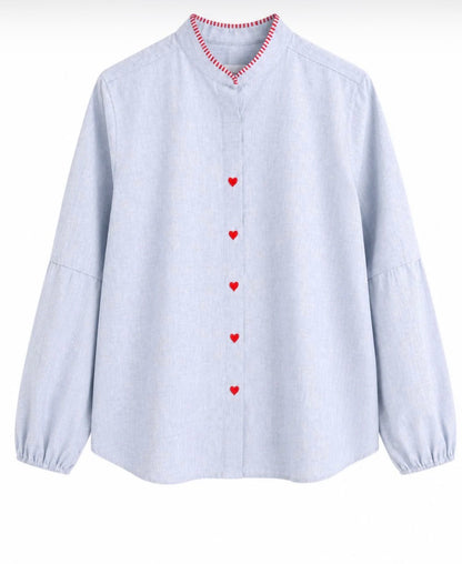 CAMISA CHAMBRAY AZUL HEARTS