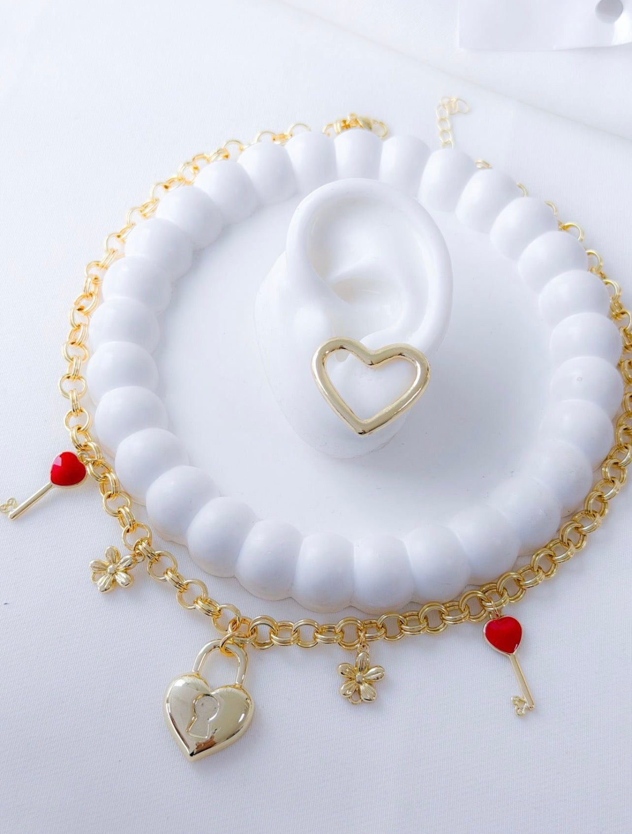 CADENA CANDADO CORAZON