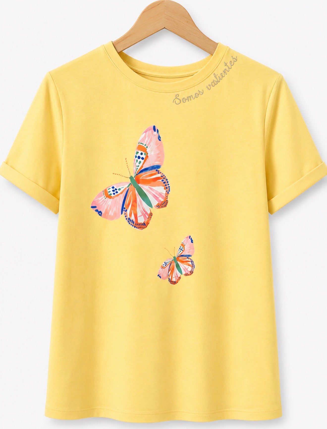 CAMISETA SOMOS INSTANTES AMARILLA