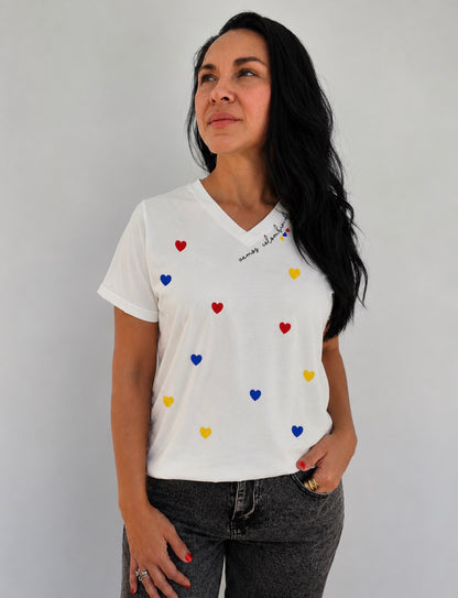 CAMISETA VAMOS COLOMBIA CUELLO V