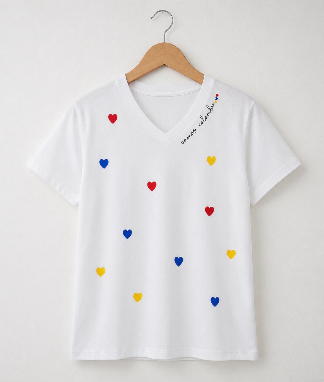 CAMISETA VAMOS COLOMBIA CUELLO V