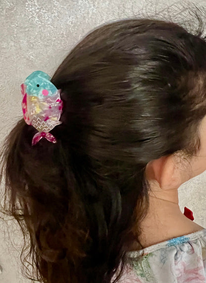 HAIR CLIP PEZ ROSADO