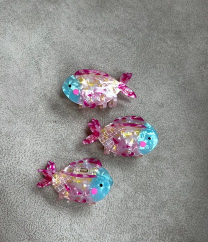 HAIR CLIP PEZ ROSADO