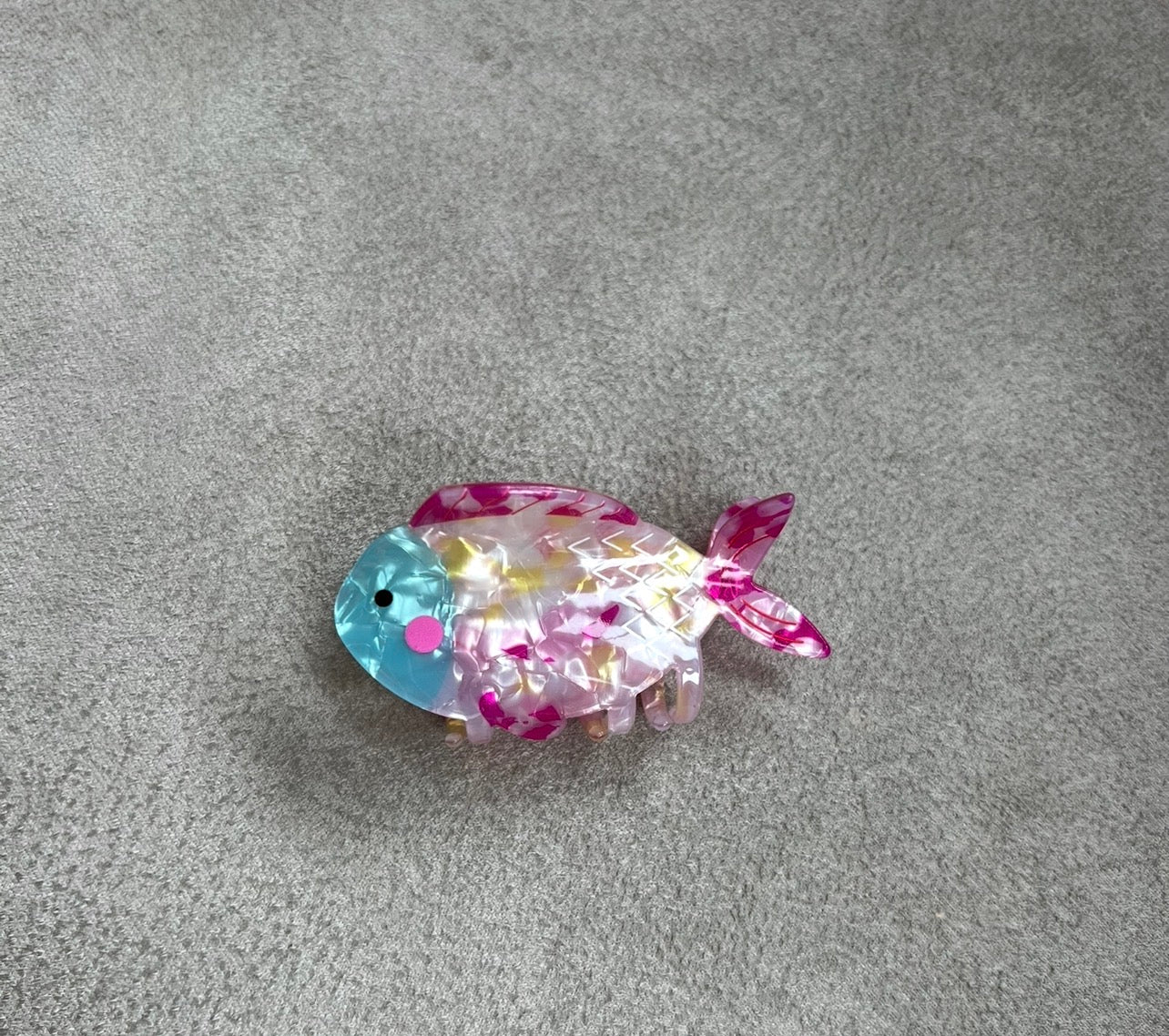 HAIR CLIP PEZ ROSADO