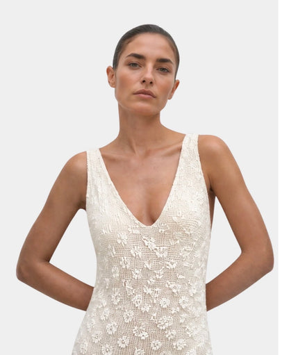 VESTIDO LARGO EMAR BLANCO