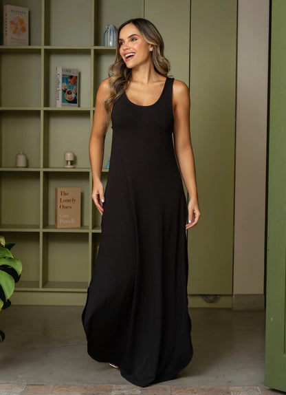 VESTIDO ISABELLA PLANE BLACK
