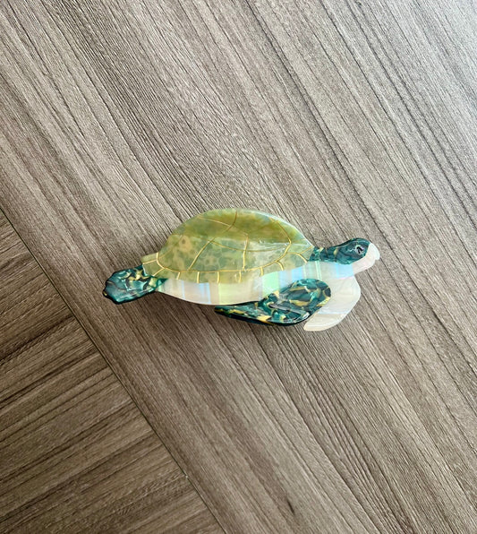 HAIR CLIP TORTUGA ESMERALDA