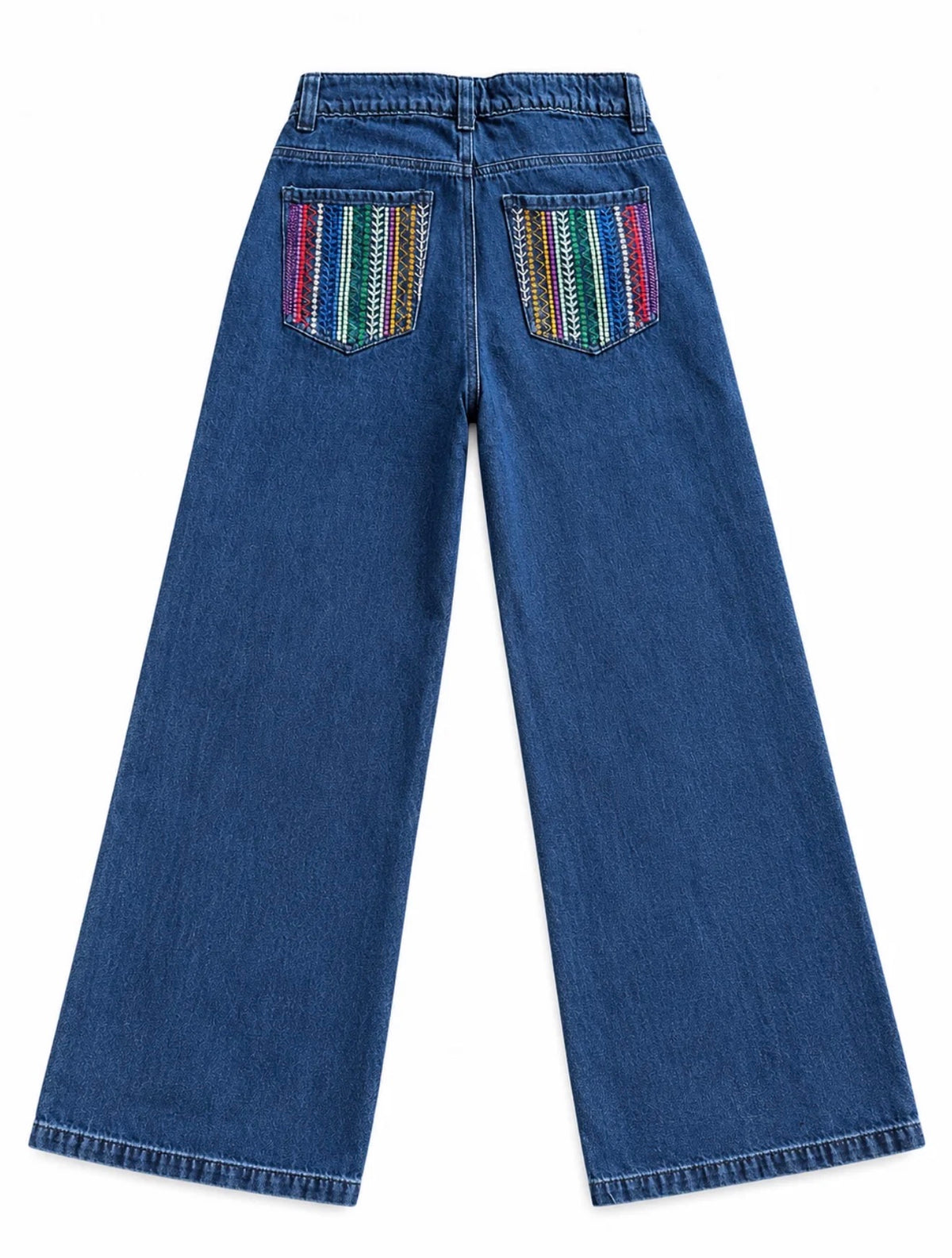 JEAN AZUL BOLSILLOS BORDADOS