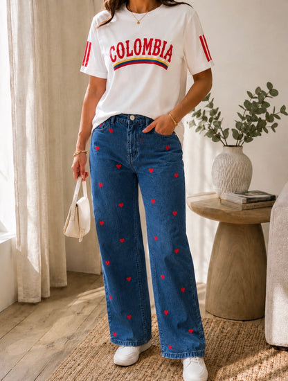 BLUE JEAN CORAZONES