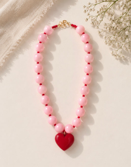 COLLAR ROSADO LOVE