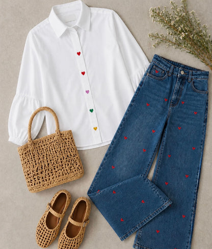 CAMISA CORAZONES IRIS