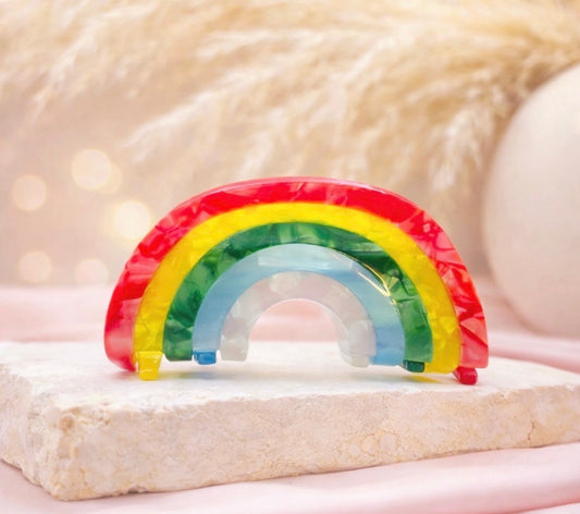 HAIR CLIP ARCO IRIS BE HAPPY