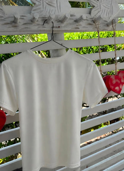 CAMISETA MARFIL HILOS DEL CORAZON