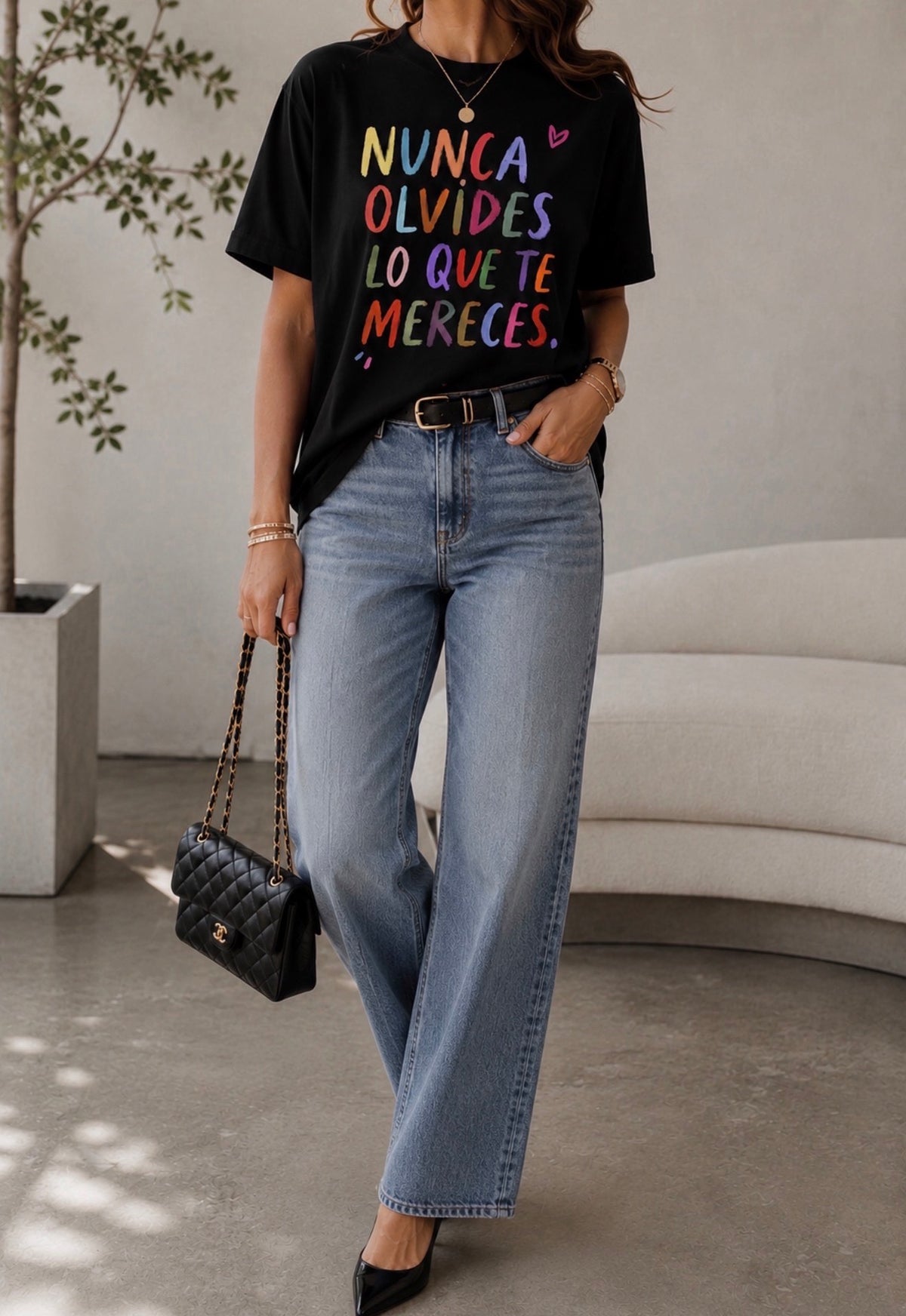 CAMISETA NUNCA OLVIDES LO QUE MERECES