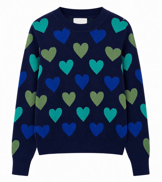 SACO CORAZONES AZULES