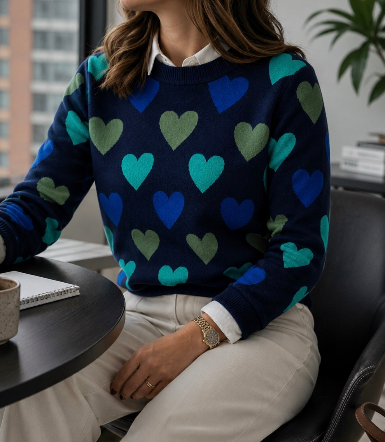 SACO CORAZONES AZULES