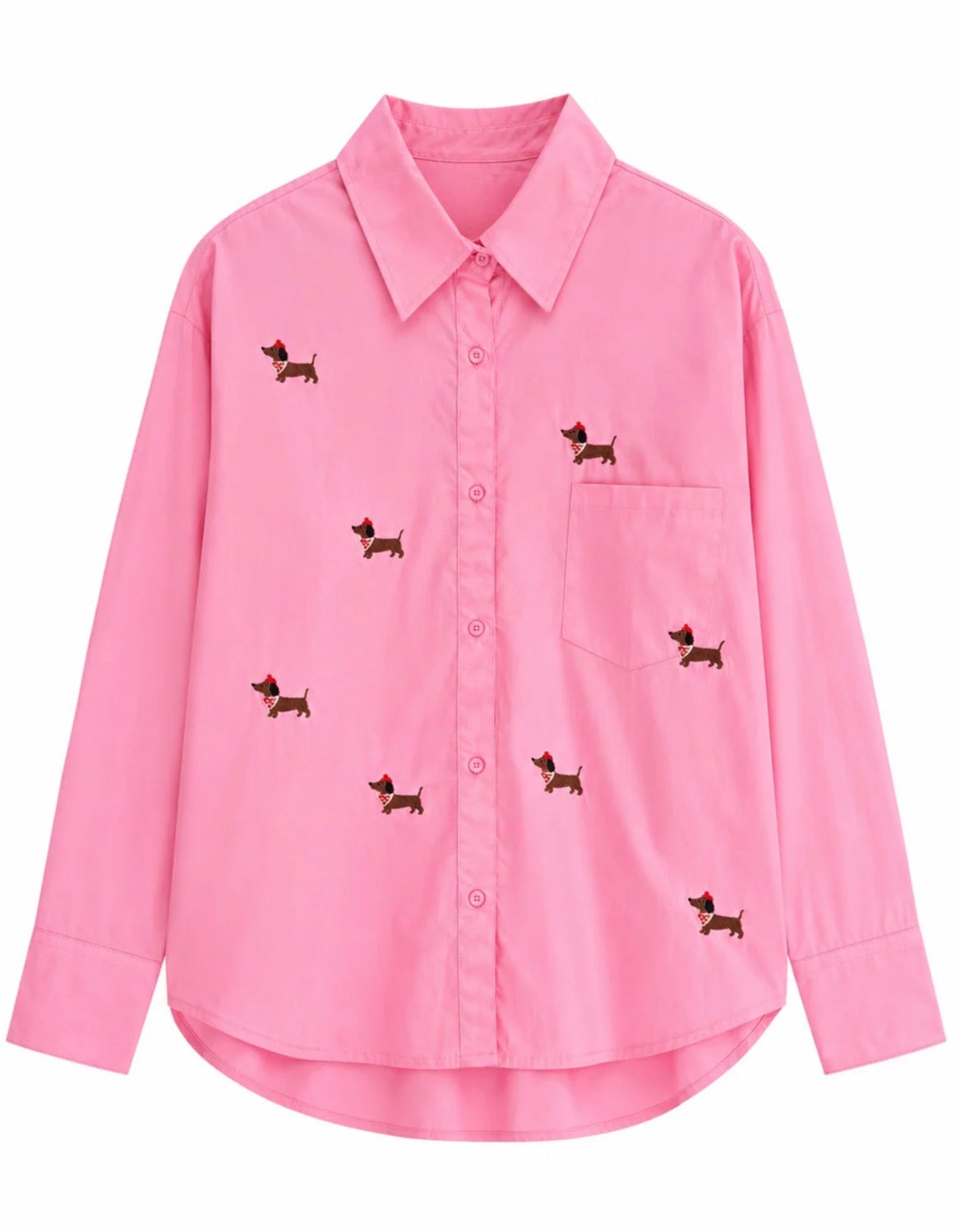CAMISA OVERSIZE PERRITO SALCHICHA