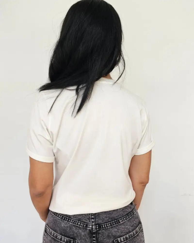 CAMISETA VALIENTE MARFIL