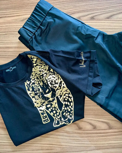 CAMISETA JAGUAR VALIENTE NEGRO