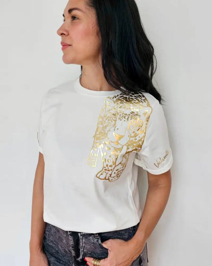 CAMISETA VALIENTE MARFIL