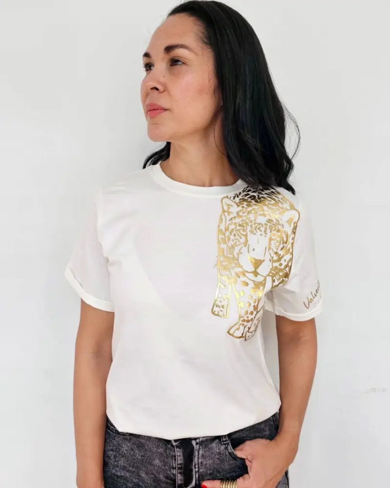 CAMISETA VALIENTE MARFIL