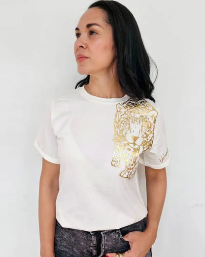 CAMISETA VALIENTE MARFIL