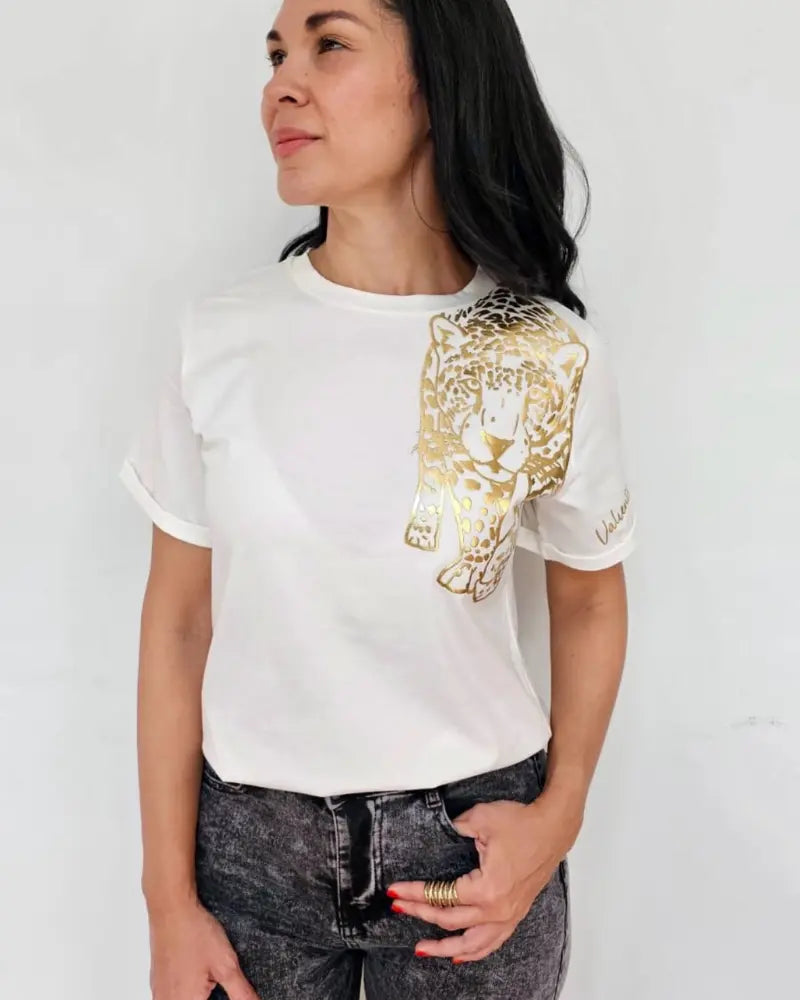 CAMISETA VALIENTE MARFIL