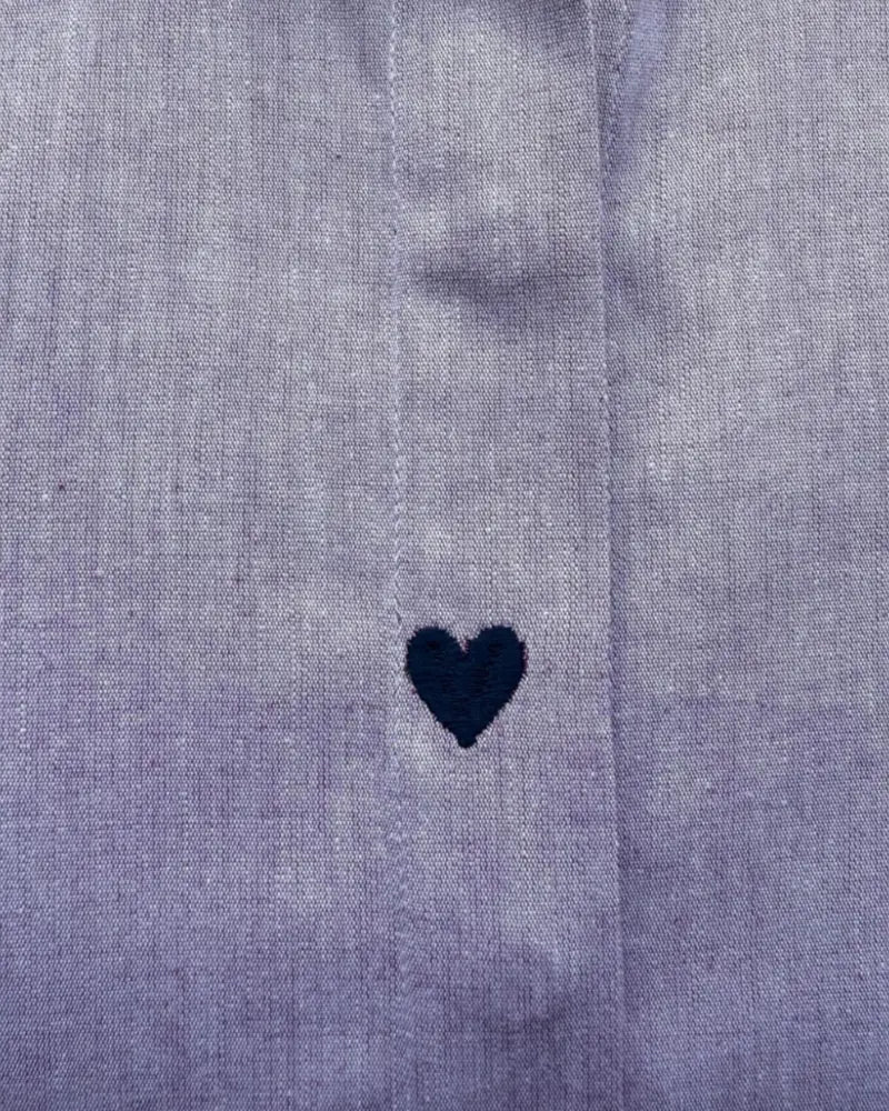 CAMISA VINO CHAMBRAY HEARTS
