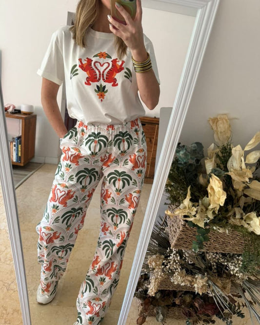 PANTALON TIGRES Y PALMERA