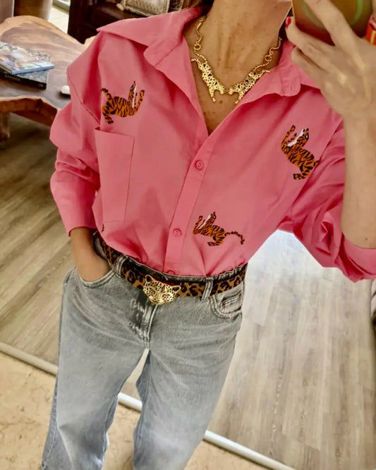 CAMISA TIGRES OVERSIZE