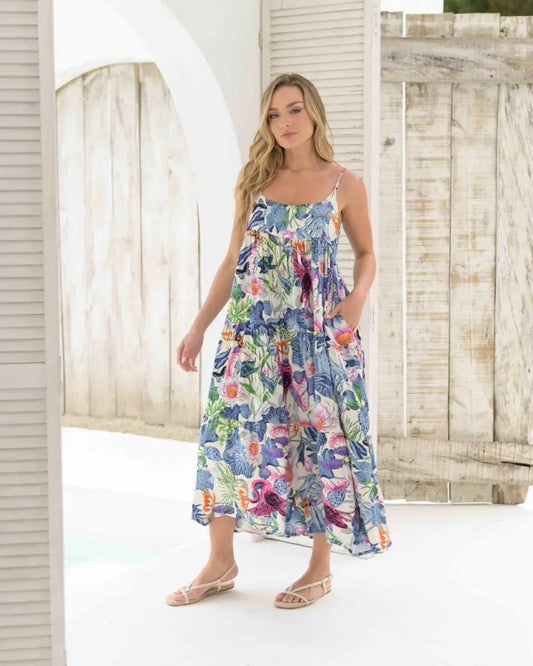 VESTIDO CEREZA TROPICAL