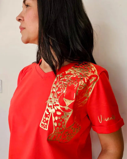 CAMISETA VALIENTE ROJO