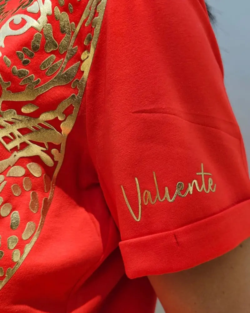CAMISETA VALIENTE ROJO