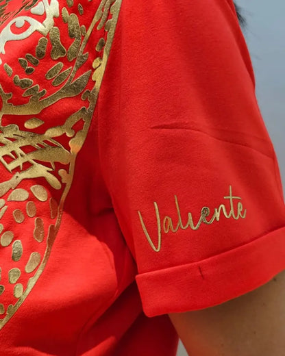 CAMISETA VALIENTE ROJO