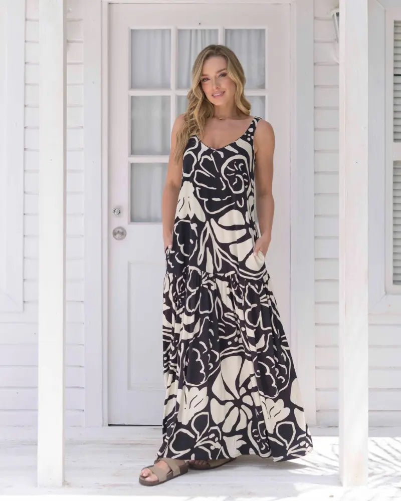 VESTIDO MARCIA MILAN NEGRO