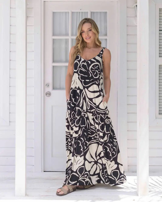 VESTIDO MARCIA MILAN NEGRO