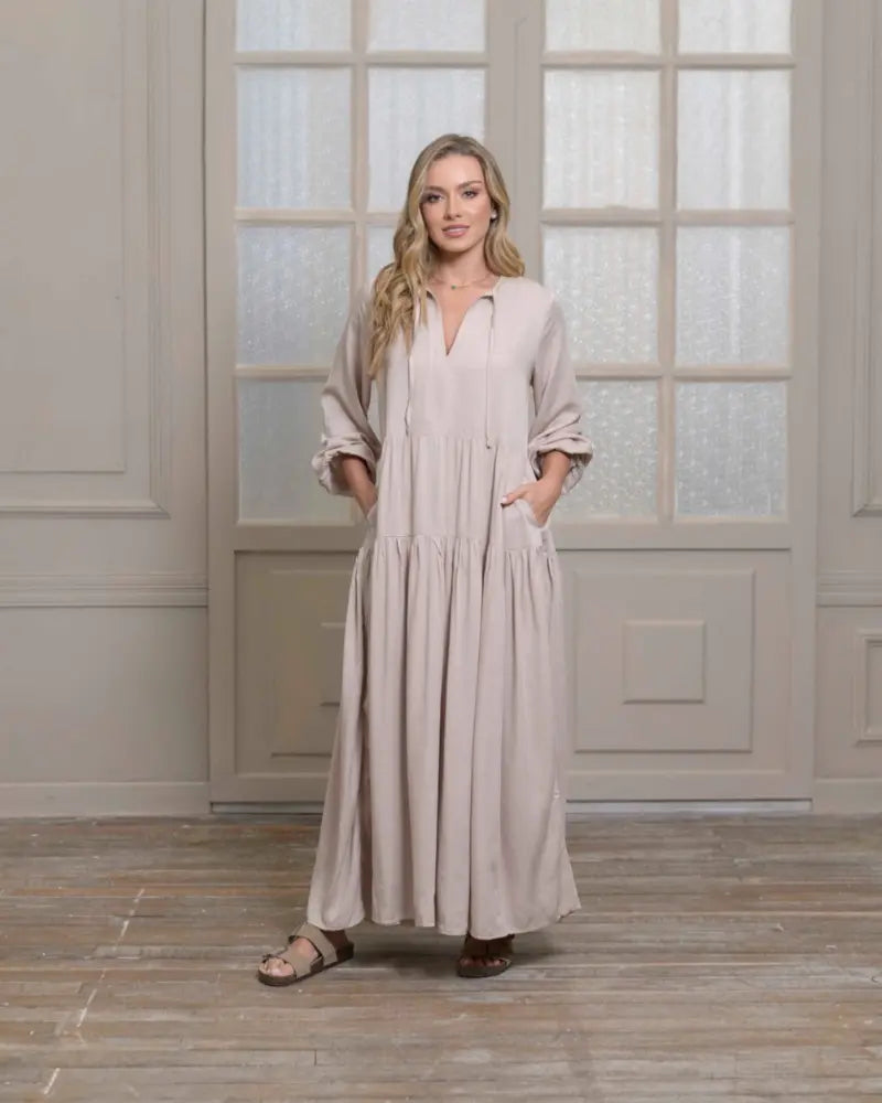 VESTIDO ELOISA PLANE ARENA