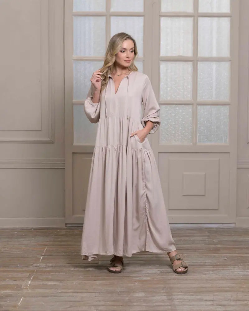 VESTIDO ELOISA PLANE ARENA