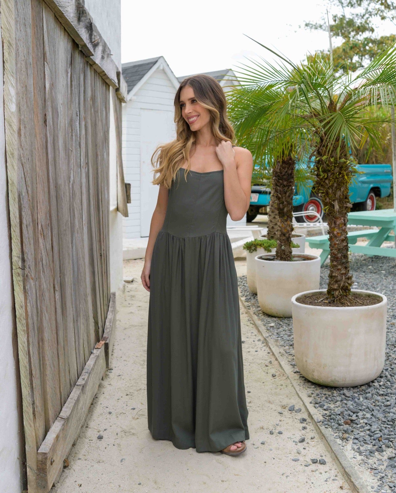 VESTIDO RAFAELA PLANE VERDE