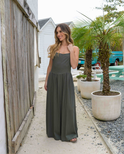 VESTIDO RAFAELA PLANE VERDE
