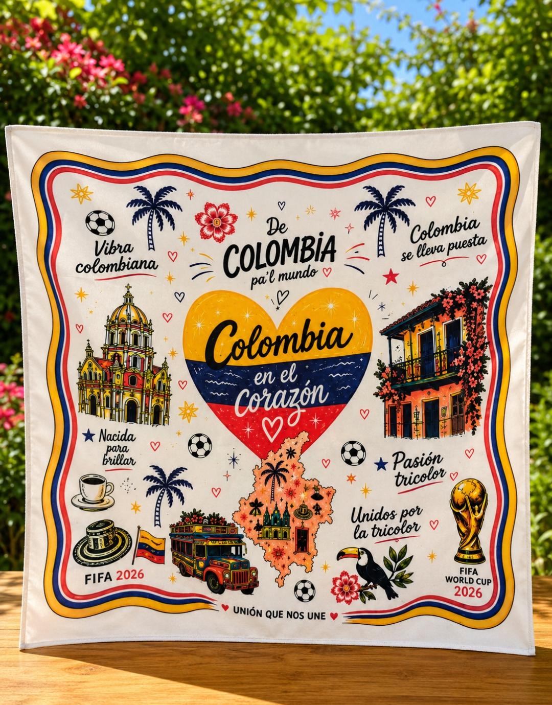 PAÑOLETA DE COLOMBIA EN EL CORAZON