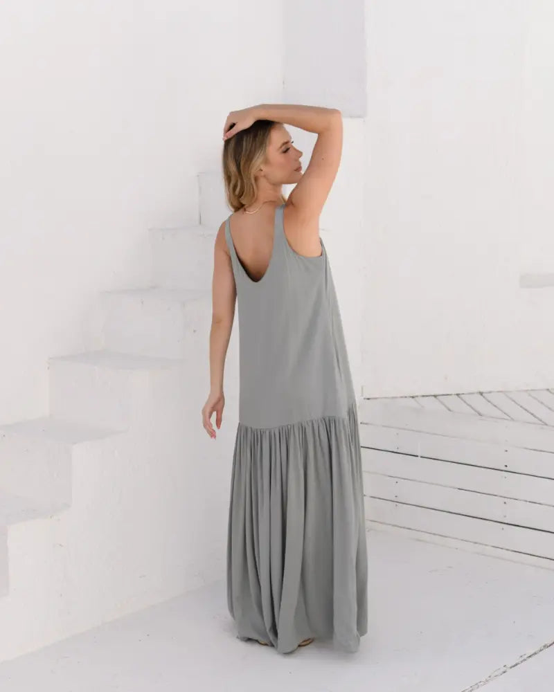 VESTIDO MARCIA PLANE SALVIA