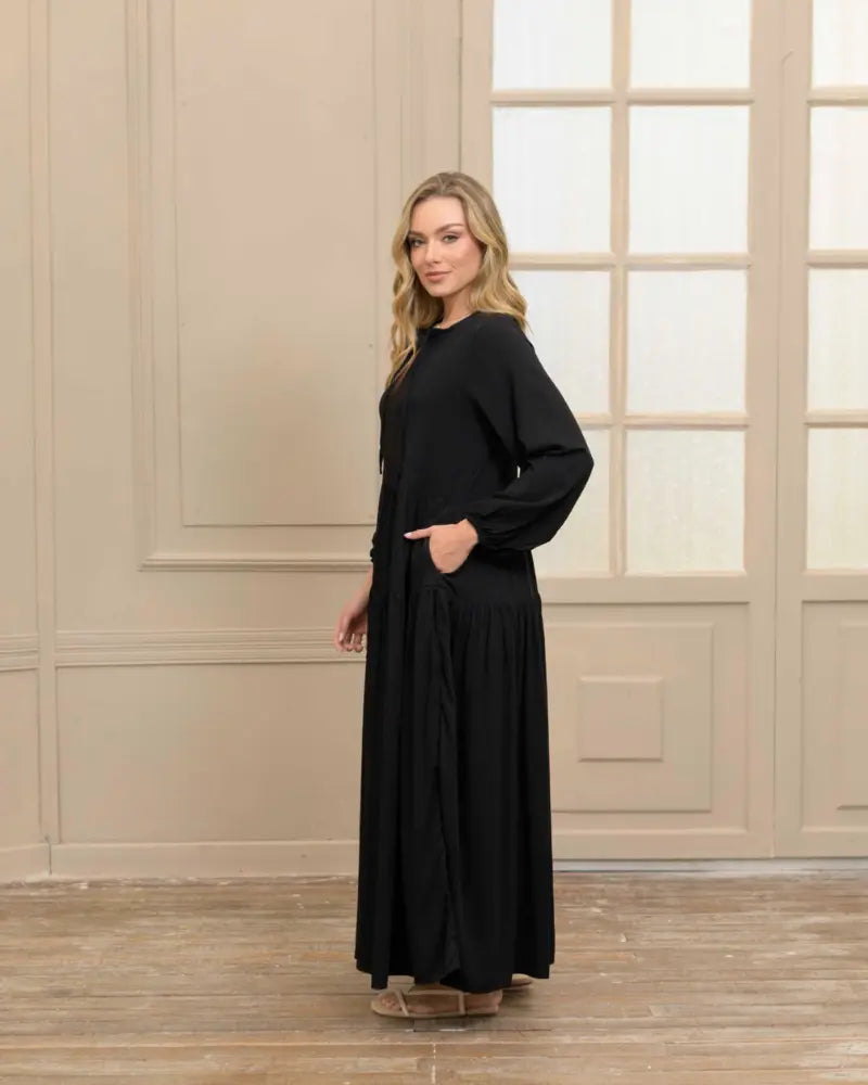 VESTIDO ELOISA PLANE BLACK