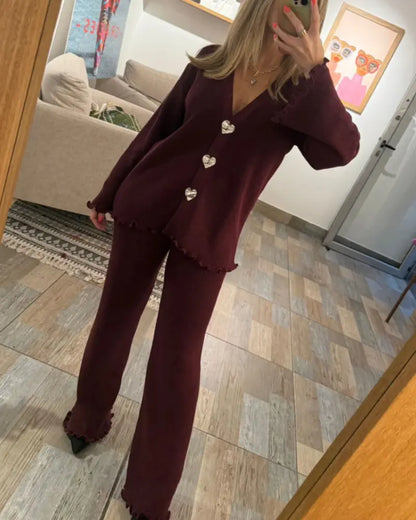 PANTALON ESSENTIAL BURGUNDY